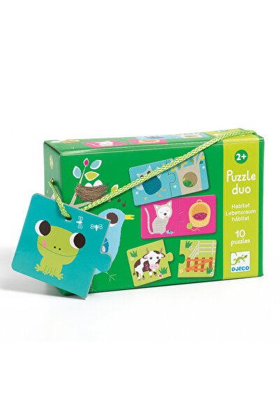 djeco Puzzle duo Habitat, Djeco, editie pentru in familie