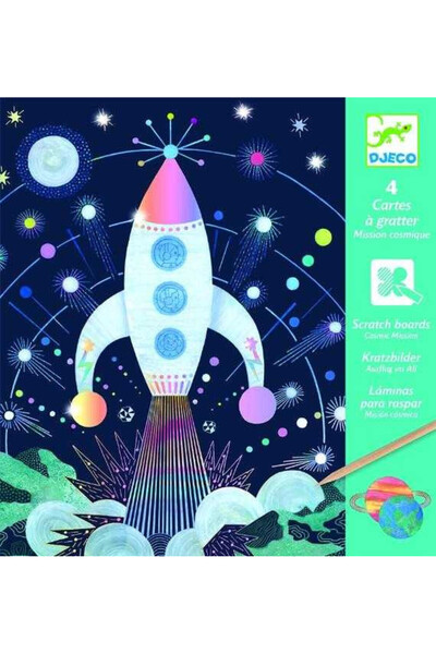 djeco Creative scratch game Cosmos, Djeco, varied kids collection