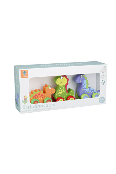 Orange Tree Toys Primii mei dinozauri - set jucarii cu roti, Orange Tree Toys, super rezistent