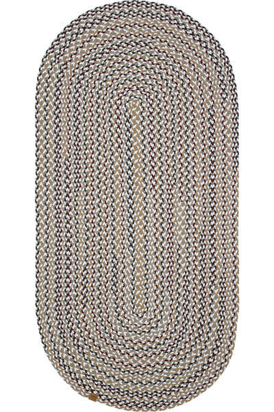 Cool Halı Glenn Renkli Oval Mutfak Halısı Yolluk Bohem Paspas Jüt Hasır Görün...