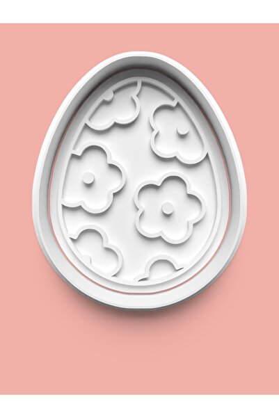 AKTASTORE قالب بسكويت البيض منقوش وقالب عجينة السكر