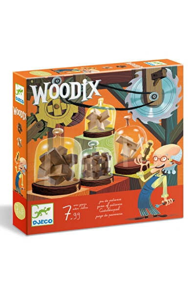 djeco Joc logic Woodix 6 jocuri din lemn, Djeco, super distractiv