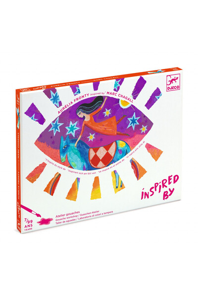 djeco Atelier de pictura Suprarealist Inspired by Marc Chagall, Djeco, super rezistent