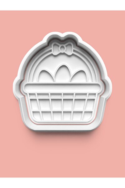 AKTASTORE قالب كوكيز على شكل سلة بيض وقالب عجينة السكر