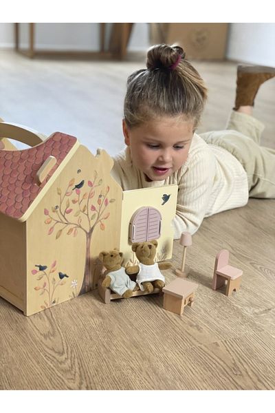 Egmont Toys Dollhouse with 2 teddy bears, Egmont Toys