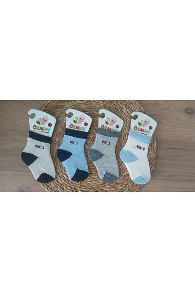 Özmen Newborn Baby Socks 4-Pack