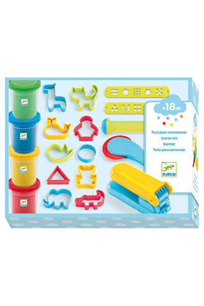 djeco Set modelaj cu plastilina Culori de baza, Djeco, super rezistent