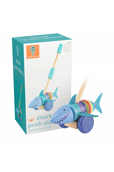 Orange Tree Toys Jucarie de impins rechinul vesel, Orange Tree Toys, super distractiv