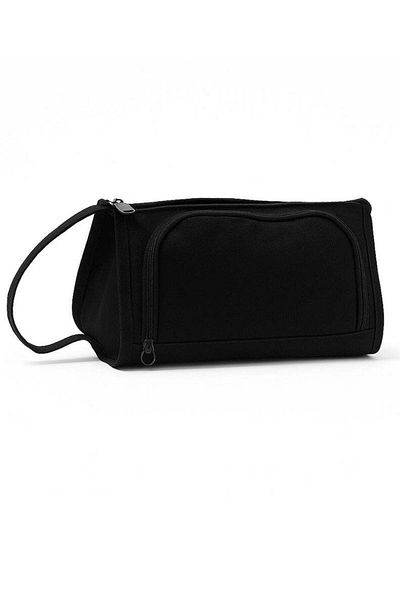 Generic Multi-Use Black Corduroy Travel & Storage Pouch with Handle – Compact & Lightweight