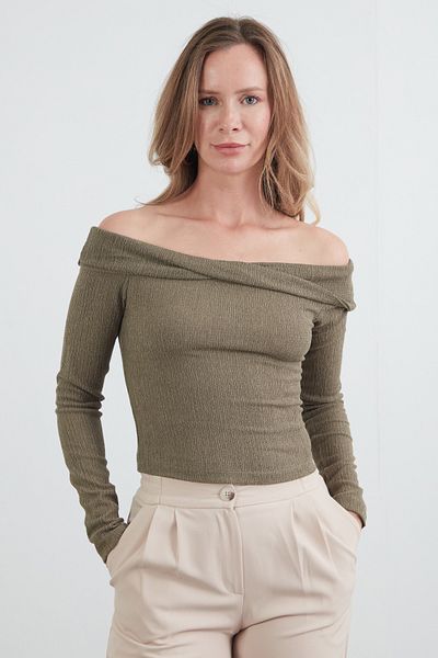 Fulla Moda Μπλούζα με γιακά Bürümcük Fabric Madonna