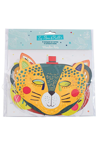 Moulin Roty Set of 6 animal masks, Moulin Roty, play edition