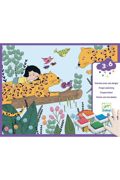 djeco Atelier pictura cu degetele Atinge si picteaza, Djeco, super distractiv
