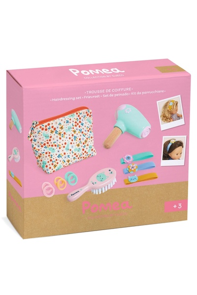 djeco Colectia Pomea Set de coafura pentru papusi, Djeco, super rezistent
