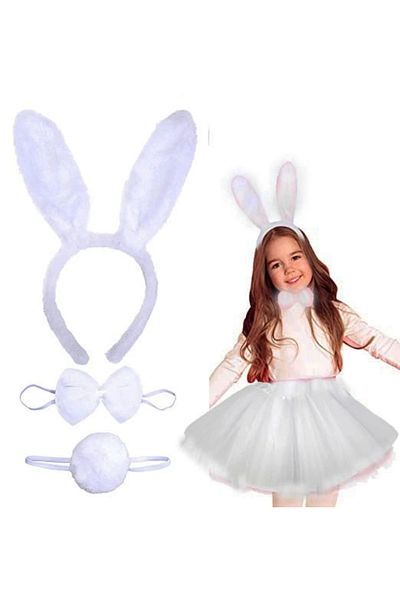 Orkun MANDIRACILAR Rabbit Costume Set White Color Child Boy