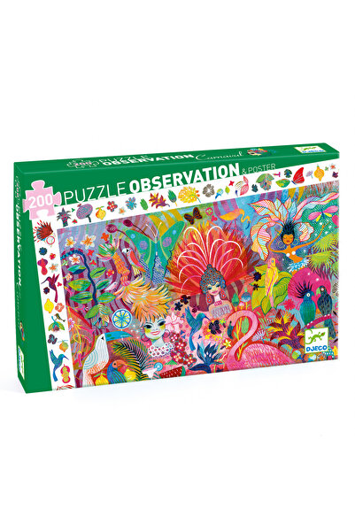 djeco Puzzle observatie Carnavalul de la Rio, Djeco, super distractiv