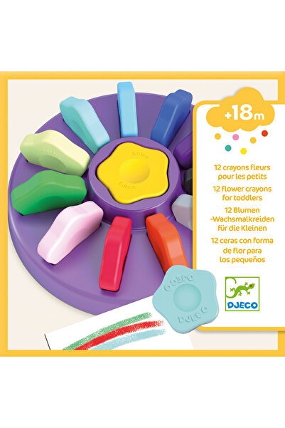 djeco Flower wax crayons, Djeco, varied kids collection