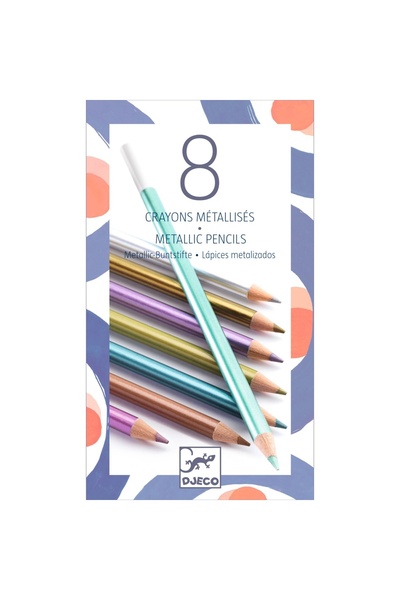 djeco Metallic colored pencils, Djeco, classic