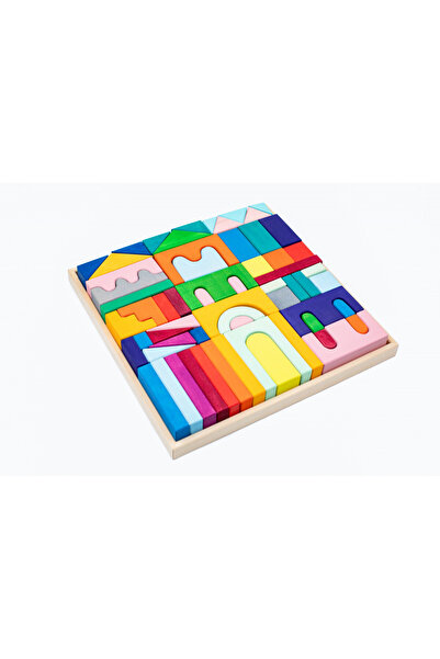 Marc toys Set Handmade, Constructor din Lemn Didu, super distractiv