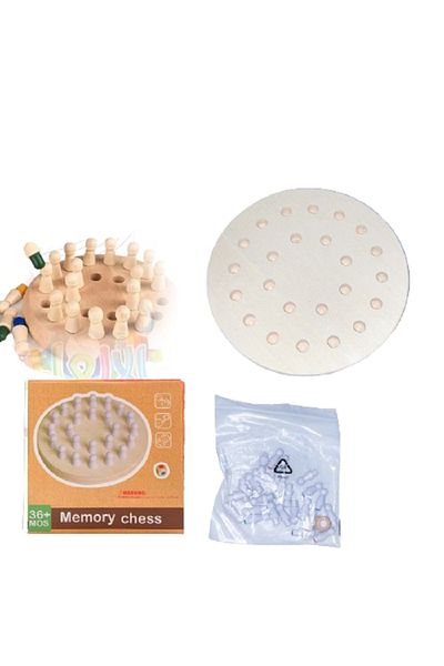 rexa Wooden Memory Chess Game