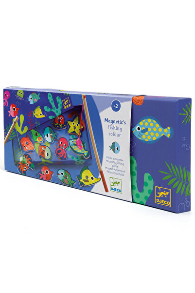 djeco Joc magnetic de pescuit Fishing colour, Djeco, super distractiv