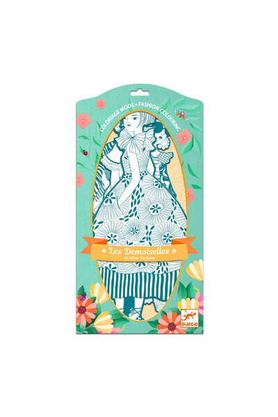 djeco Parada modei de colorat, Rebeca si prietenele, Djeco, varianta pentru