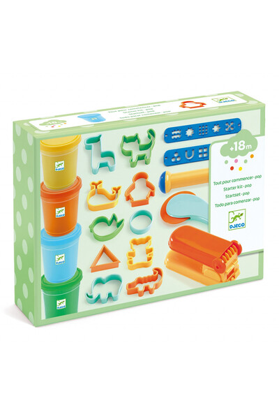 djeco Set modelaj cu plastilina Culori pop, Djeco, super distractiv