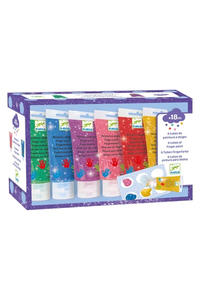 djeco Acuarele cu sclipici pentru pictat cu mana, Djeco, gama play kids