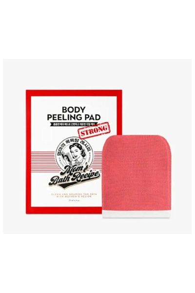 Mom's Korean loofah Mom's Bath - Exfoliating loofah to get rid of body problems (one piece) red