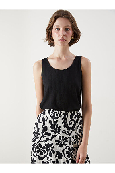 LC Waikiki Μαύρο γυναικείο εσώρουχο με λαιμόκοψη