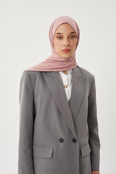 Pull Scarfs Powder Pink - Πολυτελές Βαμβακερό Χτενισμένο
