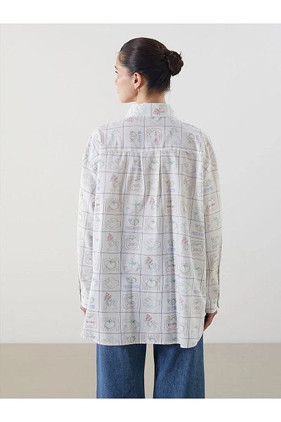 LC Waikiki Printed Women's Poplin Shirt Tunic