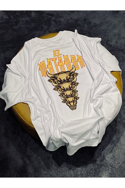 Spark Collection Ufc Ilia Topuria Hand Matador 100% βαμβακερό μπλουζάκι με λαιμόκοψη με λαιμόκοψη