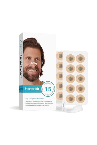 Sprise Nasal dilator, sports, 15 magnetic patches, comfortable, white
