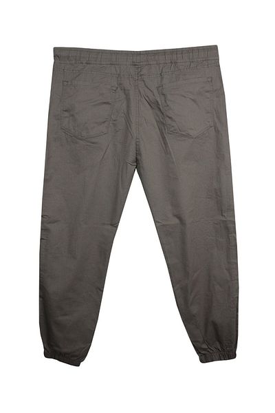 marufshop Elastic Leg Lace-Up Oversized Gabardine Trousers Suitable for Men 118 -156 Kilos Soil