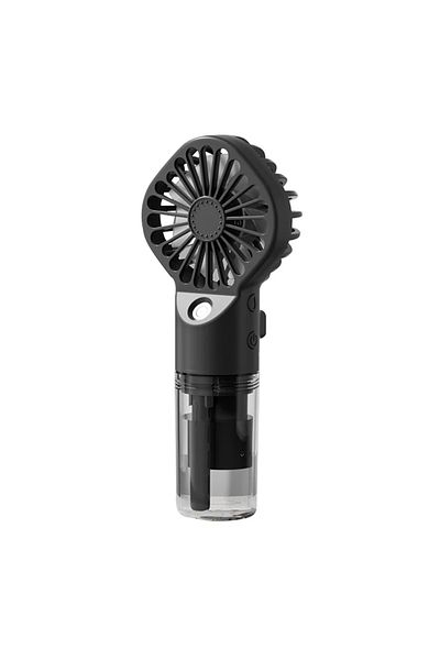 Techsuit Mini ventilator portabil cu umidificator si 4 viteze Techsuit (G10) Negru