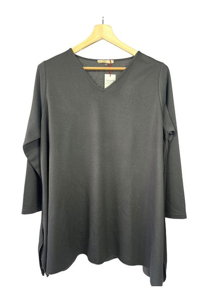 Damla Large Size Long Sleeve V-Neck Blouse