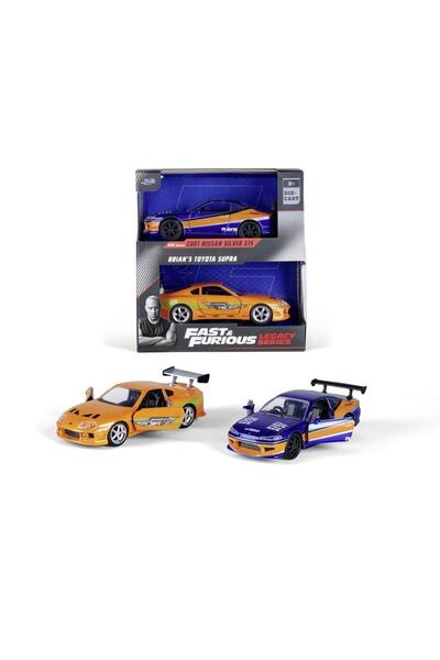 Simba 253202017 Jada Fast Furious Legacy Series İkili Paket 1:32 Nissan Silvia - Toyota Supra