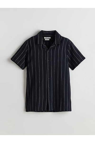 LC Waikiki Short Sleeve Striped Boy's Shirt