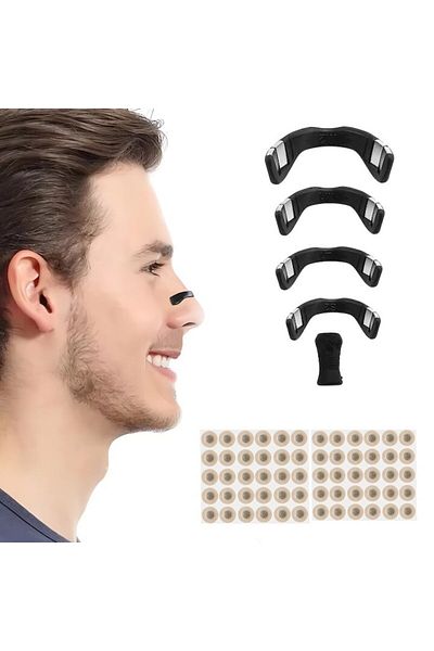 Sprise Dilatator nazal, 4 benzi, aplicator, 60 plasturi, confortabil, antisforait, sport