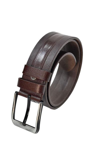 DYNAMO Curea neagră din piele naturală pentru bărbați pentru blugi DYN12527-1