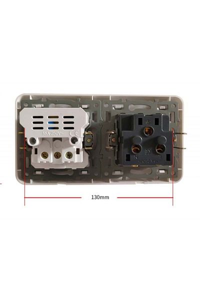TECHSTAR ® Crystal TSU2 Socket, Double, 2 x USB, 2.1 A, Frost White Color, Tempered Glass, 16A
