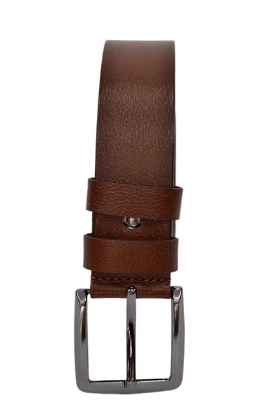 DYNAMO Men's Brown Genuine Leather Belt for Jeans Dyn12530-2