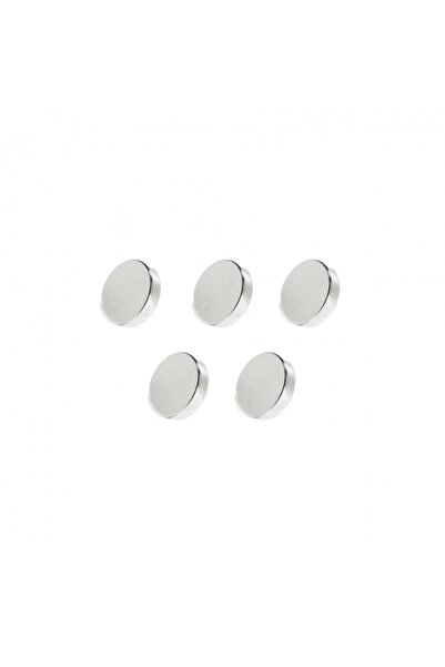 dalimag Set 5 magneti foarte puternici, gri, disc, simplu, 10 mm X 3 mm
