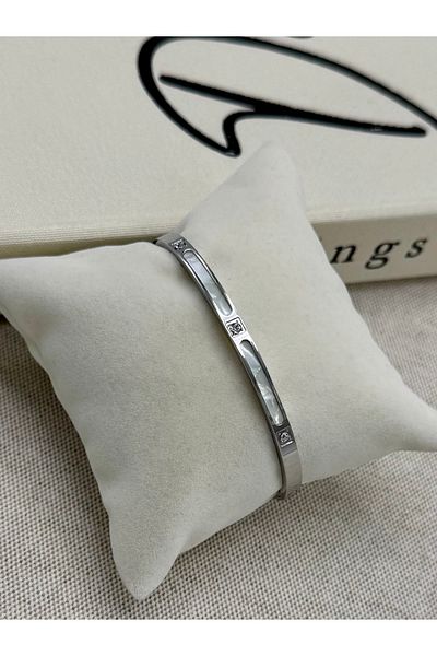 DEEPWELL Silver Color Women Handcuffs Steel Bracelet Dbw014