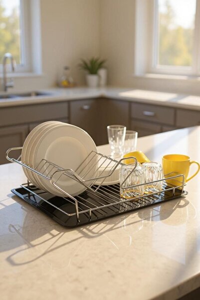 nilşah Metal Bulaşıklık, Şık Tasarım, Plastik Tabanlık, Kolay Kurulum ve Kull...