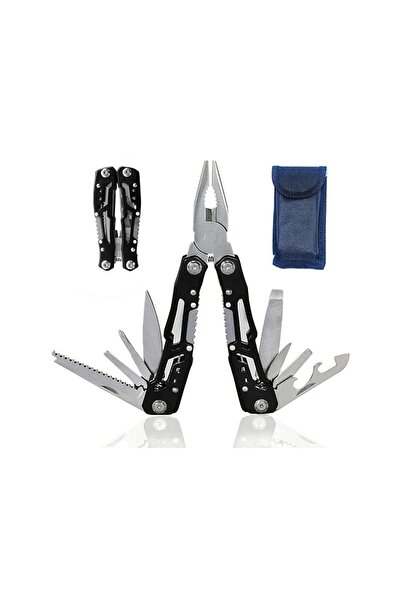 dalimag Patent Multifunctional din Otel, Deschidere Manuala, Husa, 16 cm, Negru