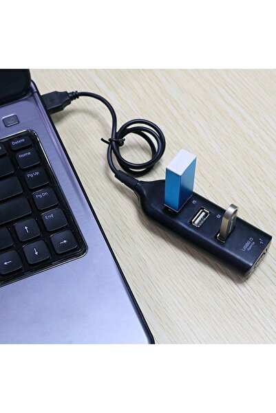 TECHSTAR Hub USB Techstar® HB2, USB 2.0 de mare viteză, 4 porturi USB 2.0, negru
