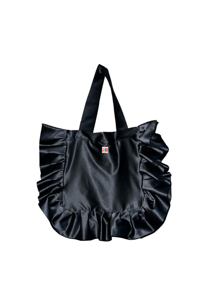 mononoke geantă cu detaliu din satin