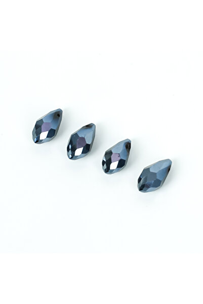 yfhobi 5 Adet- 12 mm Damla Kristal Üstten Delik Cam Boncuk, Mat Janjanlı Hema...