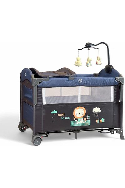 ALBADER Baby Bedside Adjustable, Baby Bed Portable Crib with Diaper Changing Table, Baby Crib